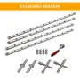 ENJOYWOOD 4-Way Panel Clamp Wood Gluing Clamp Positioning Clamp for Glue-Ups on Cabinet Door Panels / Table Tops / Wood Panels / Cutting Boards