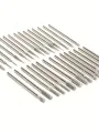 30PCS Diamond Burr Bits Set Rotary Tools 3mm or 2.35mm Shank Metal Woodworking Carving Shaping Engraving Jewelry Making Tool
