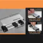 Diamond Sharpening Stone Set with Adjustable Non-Slip Holder 8 Inch 400/1000 Grit Fine Double-Sided Plate Whetstone Knife Tools