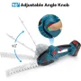 Cordless 2-in-1 Hedge Trimmer and Grass Shear 18V Rechargeable for Weeding and Pruning Compatible with Batteries Precision Cutting Garden Tool with Charger and Batteries