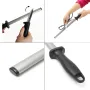 30cm/12\ Diamond Knife Sharpener Sharpening Steel 600 Grit Oval Design Efficient and Safe Tool Sharpening