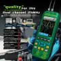 BSIDE デュアルチャンネル 50MHz*2 Vol O7 ハンドヘルドオシロスコープ 4-IN-1 デジタルマルチメーター+ファンクション信号発生器 6000A 電流テスター
