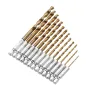 Drillpro DB-T2 13 adet 1,5-6,5 mm HSS Titanyum Kaplamalı 1/4 İnç Altıgen Şaftlı Büküm Matkap Ucu Seti