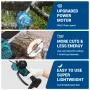Drillpro 6 Inch Electric Chainsaw 2000W Pure Copper Motor Compatible with 18V Battery 6500mAh Peak Cordless Wood Cutter