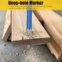Set Pensil Tukang Kayu Padat Logam Untuk Penanda Lubang Dalam Dengan Isi Ulang Ujung Penanda Pertukangan Kayu Pensil Mekanik Lubang Dalam