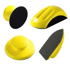 4 PCS 5 Inch Round Hand Sanding Blocks + Mouse Hook and Loop Sanding Blocks Ideal for Wood Furniture Restoration and Home Crafts