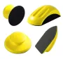 4 PCS 5 Inch Round Hand Sanding Blocks + Mouse Hook and Loop Sanding Blocks Ideal for Wood Furniture Restoration and Home Crafts