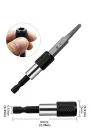 5 Pack Screw Extractor Center Bit Guide for Broken Bolt Puller Hex Handle and 1 Wrench for Broken Hand Tools