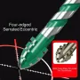 Heavy Duty Multi-Material Drill Bit Alloy Steel Serrated Electric Drill Head for Ceramic Metal Wood Concrete
