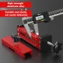Adjustable Woodworking Cabinet Door Installation Jig Aluminum Alloy Quick Positioning 2-in-1 Device 0-75mm Thickness 15-70mm Rebound Drilling Tool