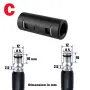 Pressure Washer Hose Extension Connector Pipe Adaptor For Karcher AR Blue Bort Daewoo