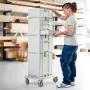 FESTOOL SYS-RB Rolling Tool Board Rolling Cart 100kg Load Capacity 360 Degree Rotating Wheels Lockable Heavy Duty Flat Surface for Construction Sites Workshops Material Transport