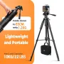 CIGMAN CTP01 Professional Adjustable Laser Level Tripod Lightweight Aluminum 1.5M Height 360 Rotation 3-Way Swivel Pan Head for Laser Levels Cameras Projectors Phones