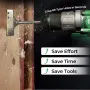 Type Square Hole Cutter Chrome Steel Electrical Box Socket Puncher for Fast Precise Hole Cutting Fits 99 Percent Hammer Drills