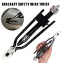 6/9 Inch Safety Wire Twisting Pliers with Spring Return Quick Twisting Pliers Wire Pliers Tool for Aircraft Auto Industry