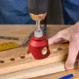 JIGHOLE 3-10mm Doweling Jig Drill Guide 90 Degree Straight Hole Positioner with 8 Steel Bushings Accurate Woodworking Tool
