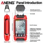 ANENG GN601 Moisture Meter - Accurate and Fast Water Content Testing without Battery - High Precision Moisture Analyzer for Wood Paper Grain and More