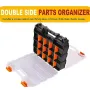 Plastic Parts Storage Box Dual-Sided High-Quality Wear-Resistant Impact-Resistant Transparent Cover Customizable Compartments Professional Toolbox