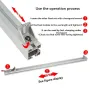 Aluminum Alloy Table Saw Fence Wood Board Clamp For Electric Circular Saw Cutting Machine Guide Ruler for Woodworking Tool