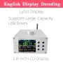 KCX TFT2.8 PLAYER02 Bluetooth 5.3 Audio Decoder Board 2.8 Inch IPS Screen MP3 FLAC WAV Playback USB Sound Card LINE Input EQ Settings