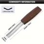 Wood Carving Knife CR-V Steel Bevel Marking Knife 15mm Curved Bevel Edge Hand Chisel With Comfortable Wooden Handle