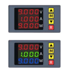 BM730 3in1 Voltage Current Power Meter 4-digit Digital Voltmeter Multifunctional Ammeter with Buzzer Supports Voltage and Current Display Fine Adjustment with Low Voltage Overvoltage and Overcurrent Sound Alarm Function