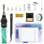 14-in-1 Wireless Butane Soldering Kit Adjustable 1300℃ Flame 450℃ Soldering Temperature 35-45 Minutes Usage Portable for DIY Repair Electronic Automotive Projects