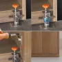 Stainless Steel Cabinet Door Mounting Jig Adjustable Clamp Woodworking Tool Precise Scale Hidden Door Hinge Installation Professional Furniture Hardware