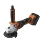 GOCHIFIX 8000RPM Cordless Brushless Angle Grinder 4Ah Li-Ion Battery Power Angle Grinders 3-Position Ergonomic Handle Dust-Proof Design with Grinding Cutting Wheel for Metal Wood