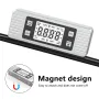 Digital Level Box JD11 Magnetic Base LCD Backlight Dual Measurement Modes 0.05° Accuracy for Woodworking Automotive Machinery