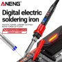ANENG SL106 Electric Soldering Iron 60W Adjustable Temperature 180℃-520℃ Digital Display Ceramic Heating Core 110V/220V