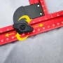 Adjustable Aluminum Router Jig Frame 53cm Square Router Template Guide 0-500mm Groove Router Jig for Woodworking