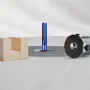 1/4inch/ 6.35mm 8mm Shank 2-Flute Tungsten Carbide Straight Router Bit with Nano Blue Coating for CNC Router MDF Woodworking