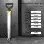 Stainless Steel Cement Grouting Gun Round Flat Nozzle Concrete Caulking Machine Reliable Construction Site Tool Multiple Nozzle Options
