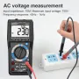MESTEK TRMS Large Au-to Digital Multimeter Auto Range Fast Accurately Measures Multimetro 1000V 10A AC DC Ohm Hz NCV Live Voltage Meter