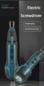 11PCS 200r/min Household Ratchet Screwdriver Cordless Electric Screwdriver 3.6V 900mAH Rated 1300mAh Peak Li-ion Battery Rechargeable Manual Mini Drill