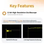 OWON ADS802A/ADS812A/ADS822A Digital Oscilloscope 2 Channels 1.25GSa/s 12-bit 7-inch Display USB HDM LAN Connectivity