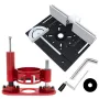 Router Lift 65mm Universal Trimming Machine Router Lift Table Base for Woodworking Benches Table Saw Aluminum Alloy Base Tool