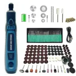 Mini Cordless 3-Speed Rotary Tool Kit 3.7V USB Grinder with 96PCS Accessories for Engraving / Sanding / Polishing / Drilling / Grinding / Small DIY Crafts