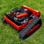 HT-550B Remote Controlled Lawn Mower 550mm 9ph Cutting Width Adjustable Height Gasoline Engine 45 Degree Inclination Long Range Precision Ground Trimming Tracks Large Area Mowing
