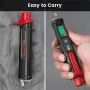 EU US Direct KAIWEETS HT100S Non-Contact Voltage Tester Pen Dual Range 12-1000V AC / 70-1000V AC CAT III 1000V IV 600V Safety Rated with LED Flashlight Low Power Indicator Automatic Power Off Features