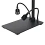 HAYEAR Aluminum Digital Microscope Stand Industrial Camera Monocular Lens Lift Repair Workbench Black