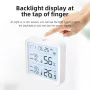 Smart Wireless Temperature Humidity Sensor with Advanced Bluetooth/WiFi Technology Adjustable Modes Low Power Consumption Ideal for Remote Home Monitoring and Smart Home Automation