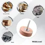 Leather Polishing Wheel 60 mm Diameter 5 mm Shank Jade Gemstone Agate Polishing and Waxing Yellow Cowhide Leather