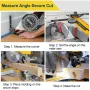 Miter Saw Crown Stops Compatible with DW7084 Fits DW703 DW706 DW708 DW712 DW715 DW716 DW717 DW718 Woodworking Guide for Precise Cuts