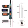 120W Digital Soldering Iron 907 Model Electric Tool Dual Calibration Temperature Range 200-600°C Ceramic Heating Core Quick Heat Up EU Plug