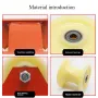 Versatile Foldable Pulley Manual Pulley Bend-Friendly High-Altitude Work Material Lifting Rope Tensioning Heavy Loads Steel Nylon Anti-Slip Design Compact Easy Storage