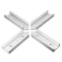 100mm 200mm T-Track Intersection Kit with Predrilled Mounting Holes for Universal T-Track for Woodworking Jigs and Fixtures