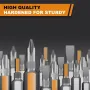 Versatile 42 Piece Magnetic Screwdriver Kit with Reliable Detachable Handle for Home Office Bike Repairs