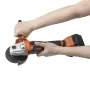 GOCHIFIX 8000RPM Cordless Brushless Angle Grinder 4Ah Li-Ion Battery Power Angle Grinders 3-Position Ergonomic Handle Dust-Proof Design with Grinding Cutting Wheel for Metal Wood